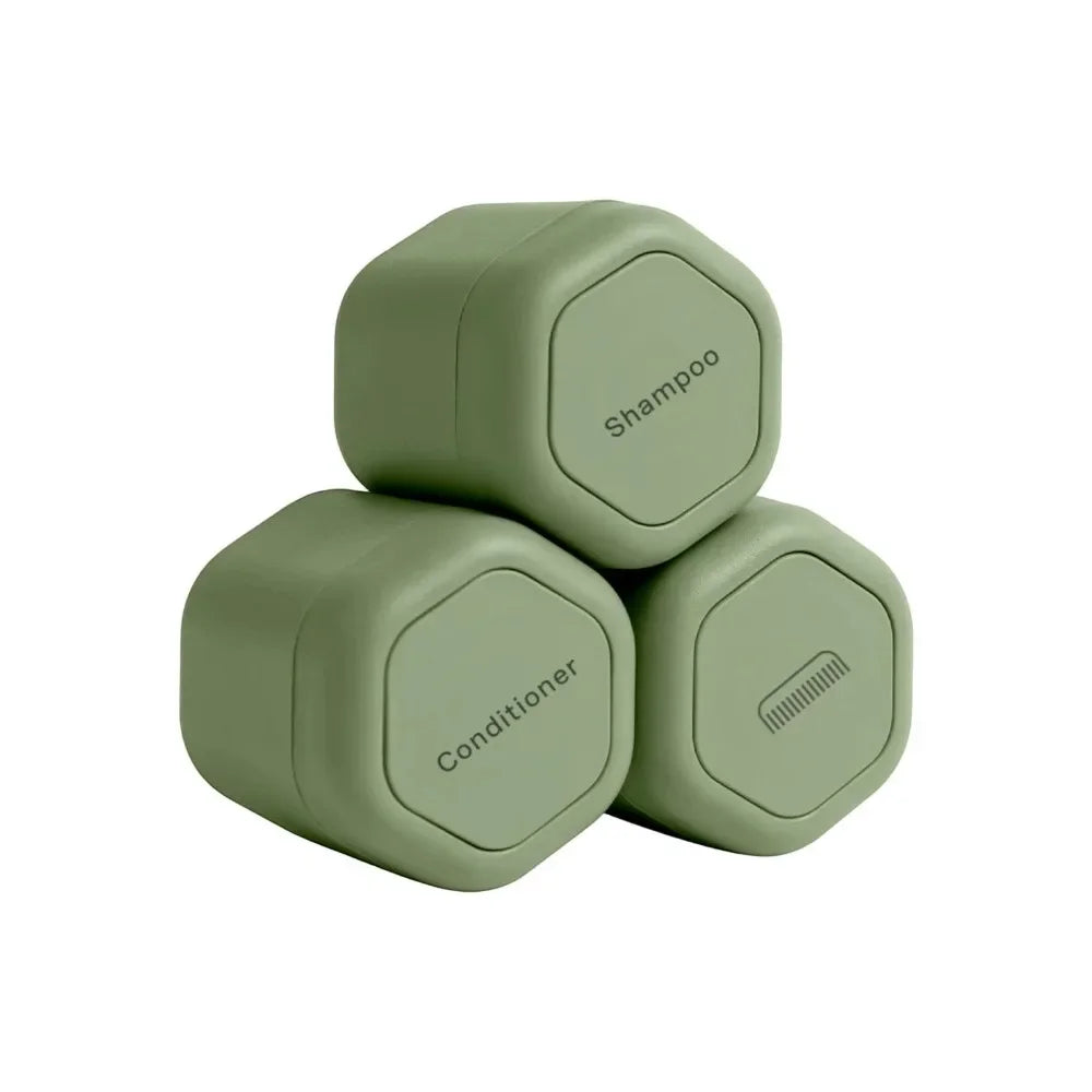 3Pcs Refillable Magnetic Travel Capsules