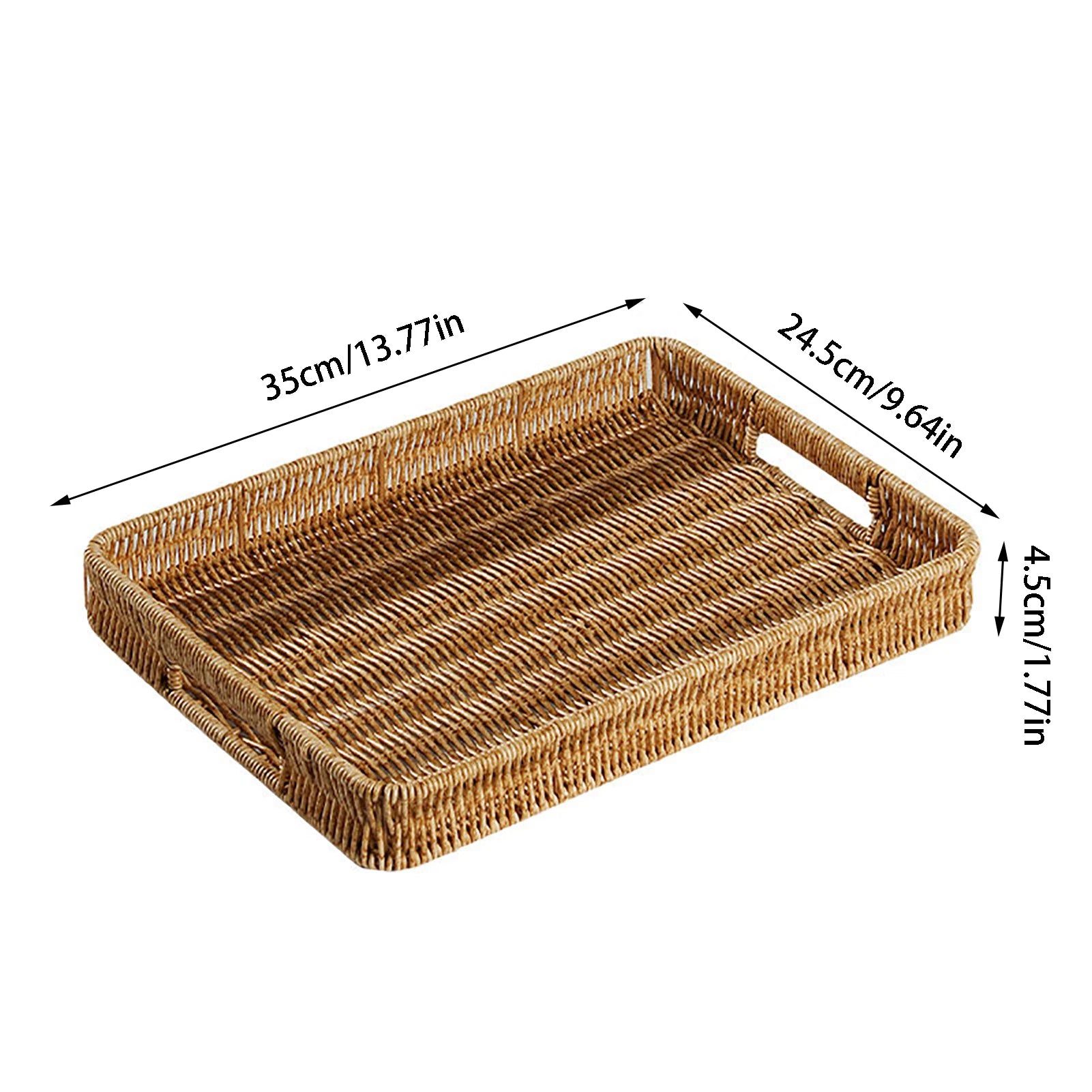Rectangular Rattan Tray