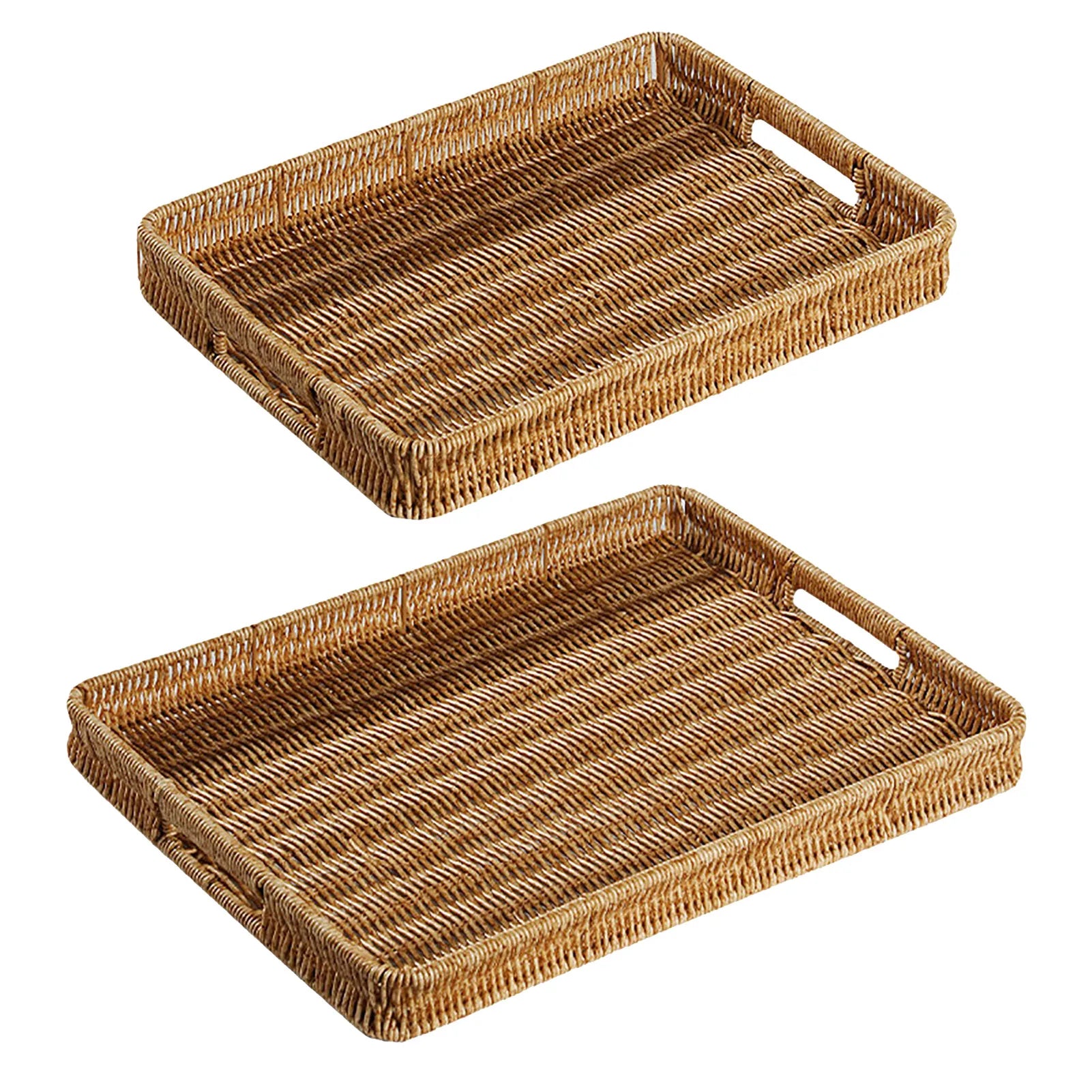Rectangular Rattan Tray