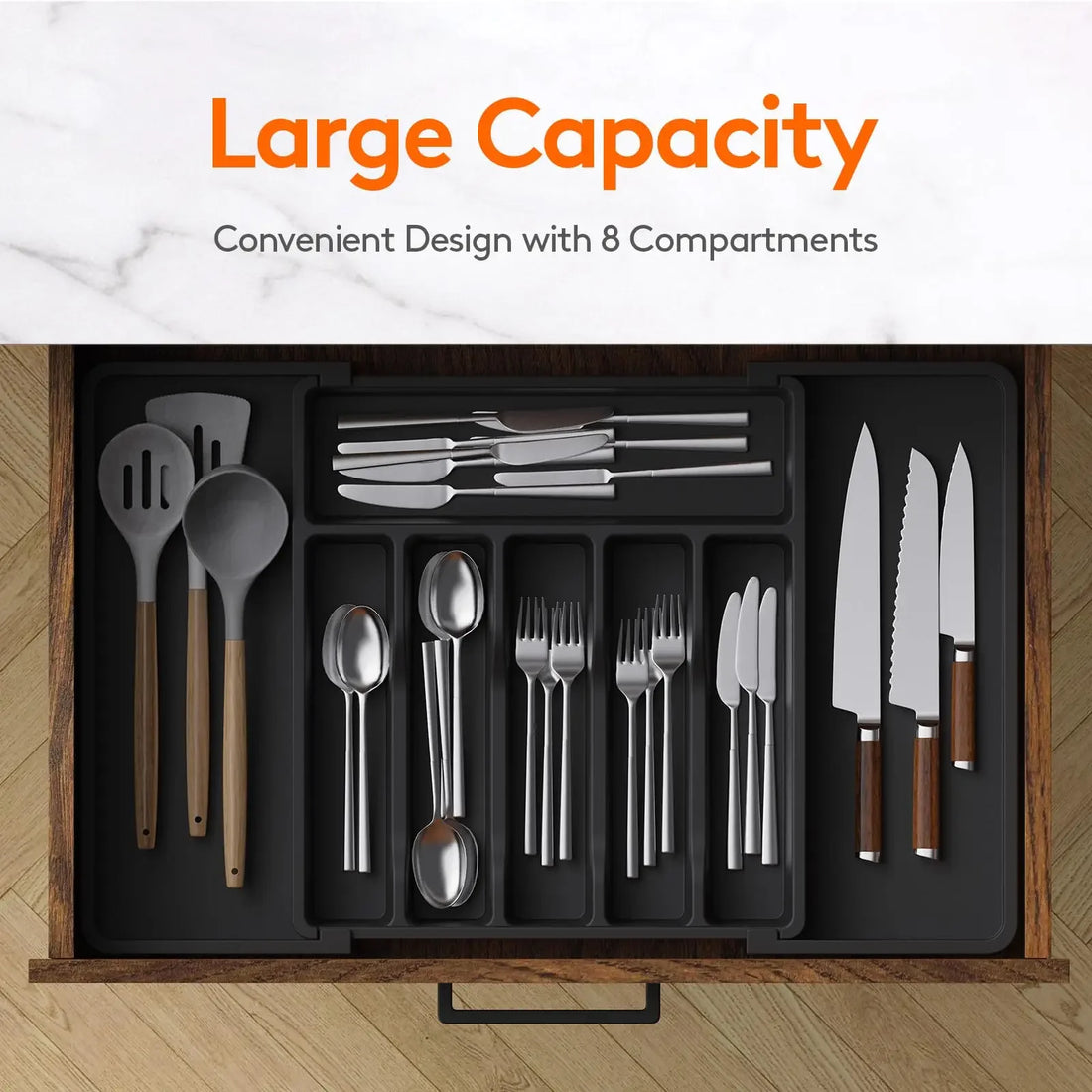 adjustable kitchen storage organizer