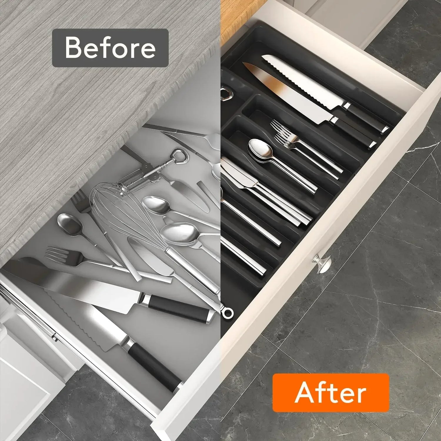 adjustable kitchen storage organizer