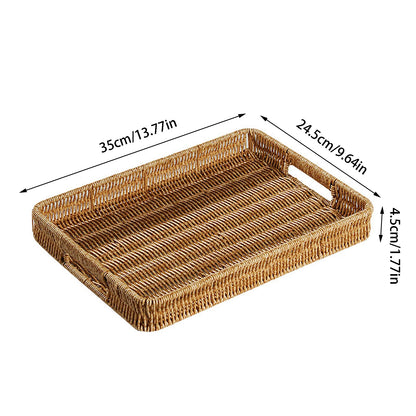 Rectangular Rattan Tray