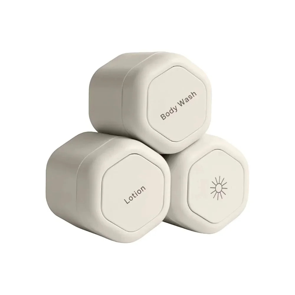 3Pcs Refillable Magnetic Travel Capsules